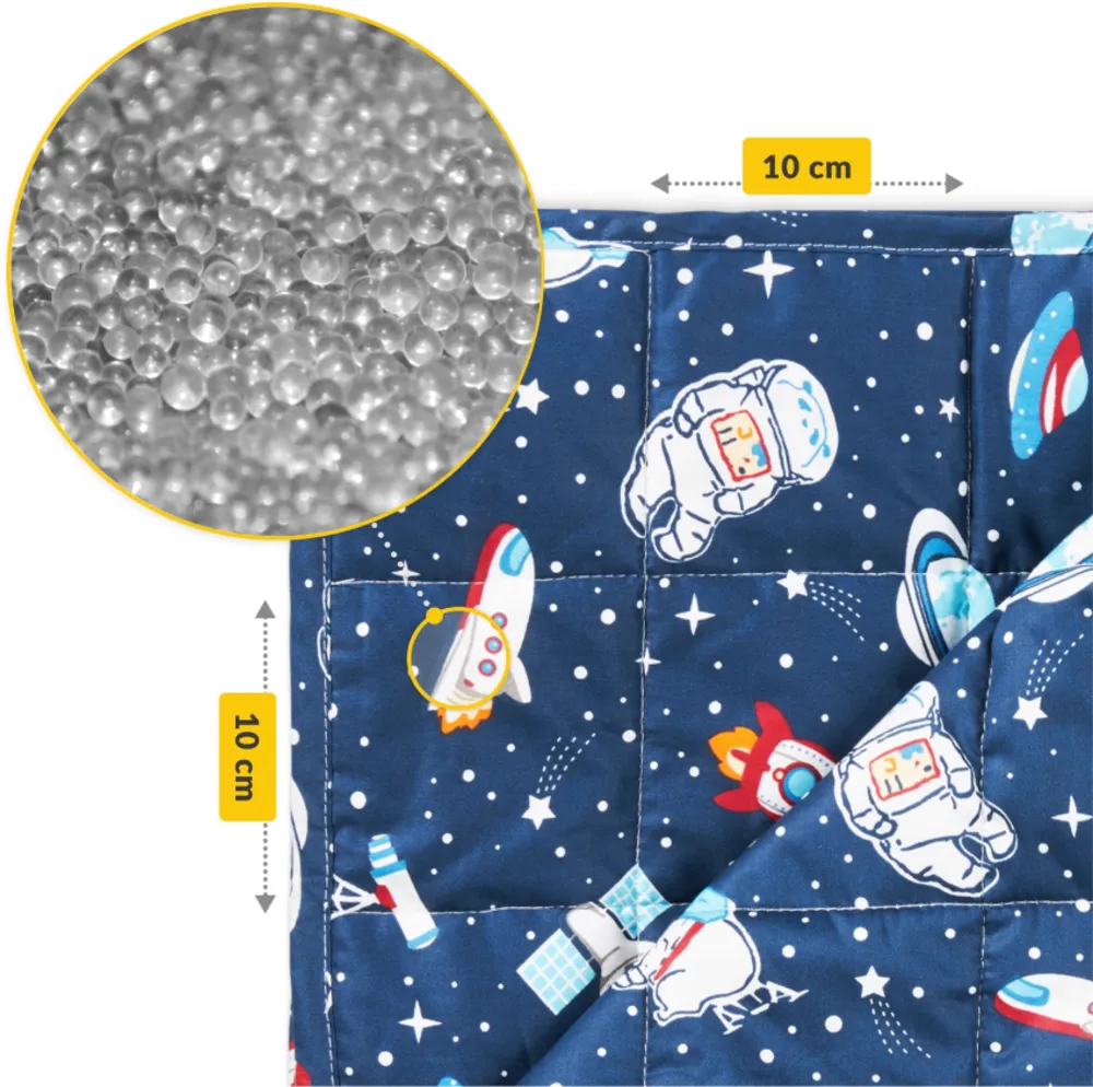 SENSORYCZNA KOŁDRA OBCIĄŻENIOWA DLA DZIECI  3 kg 150X100