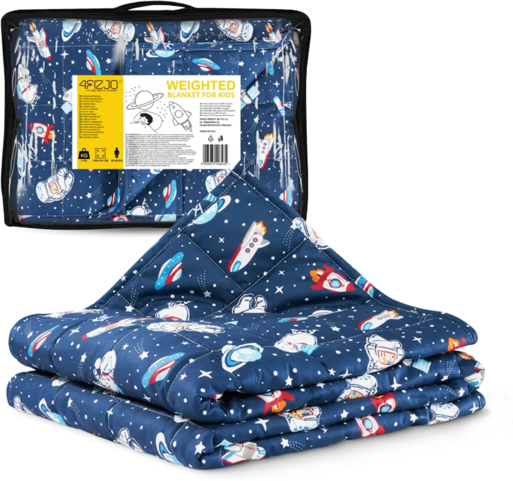 SENSORYCZNA KOŁDRA OBCIĄŻENIOWA DLA DZIECI  3 kg 150X100
