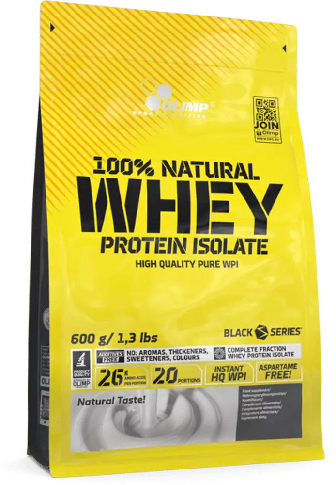 OLIMP 100% NATURAL WHEY PROTEIN ISOLATE 600g HIGH QUALITY PURE WPI