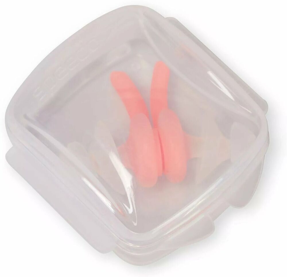 SPEEDO BIOFUSE EARPLUG AU  ZATYCZKI DO USZU CLEAR FLURO TANGERINE  8-00237414492