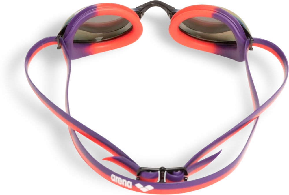 ARENA OKULARKI PŁYWACKIE  PYTHON MIRROR PLUM BRIGHT-CORAL 1E763/123