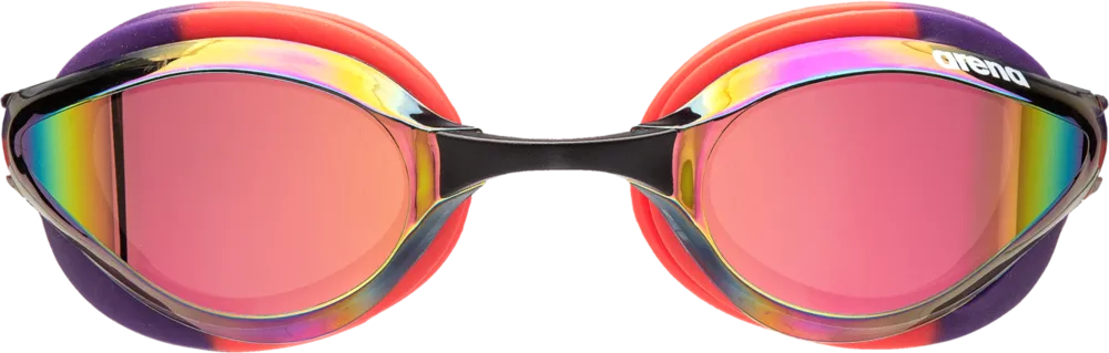ARENA OKULARKI PŁYWACKIE  PYTHON MIRROR PLUM BRIGHT-CORAL 1E763/123