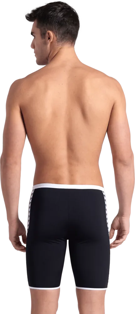 ARENA MĘSKIE JAMMER ICONS SWIM SOLID BLACK-WHITE 005127/510