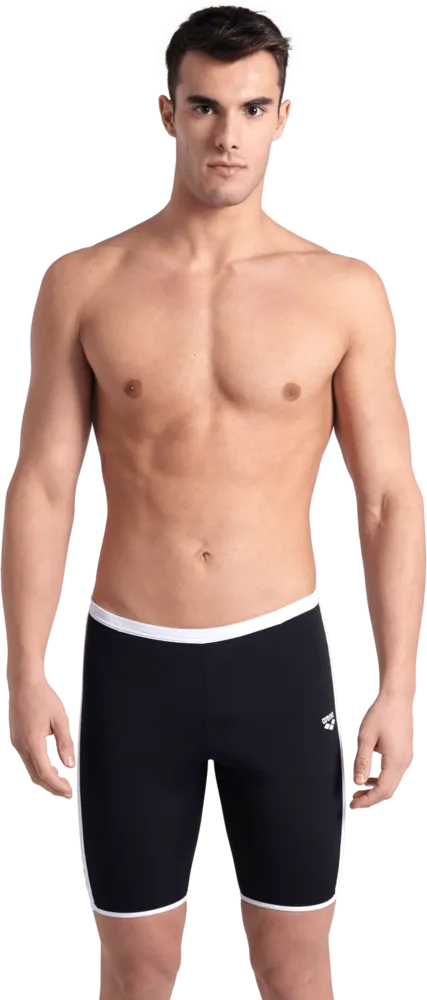 ARENA MĘSKIE JAMMER ICONS SWIM SOLID BLACK-WHITE 005127/510