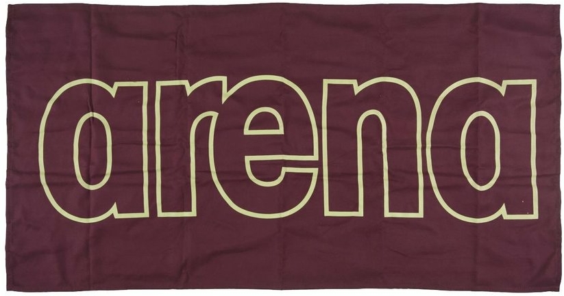 ARENA RĘCZNIK MICROFIBER GYM SMART  red wine shiny green  50x100 001992560