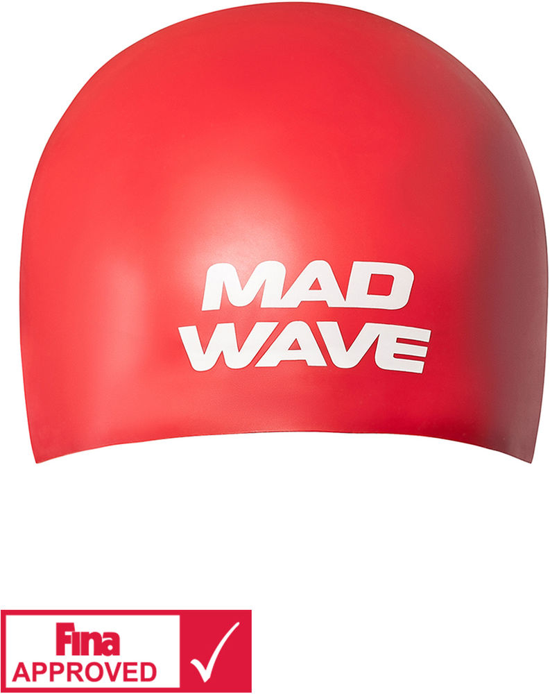 MAD WAVE CZEPEK STARTOWY SILICONE CAP SOFT FINA  L RED M053301305W