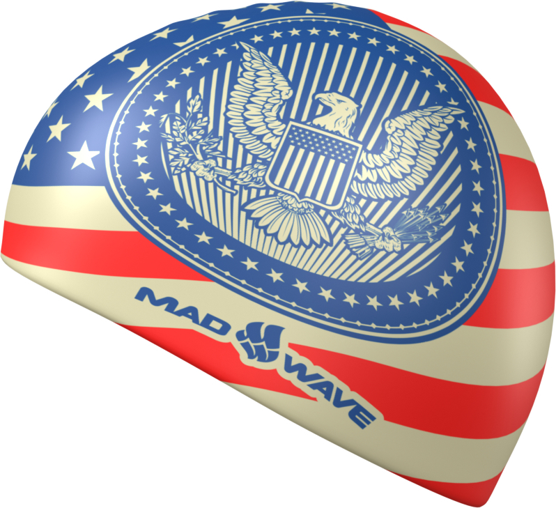 MAD WAVE SILIKONOWY CZEPEK FLAGA USA  M055303000W