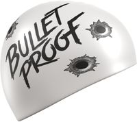 MAD WAVE CZEPEK SILICONE CAP  BULLET PROOF  white  M055101002W