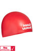 MAD WAVE CZEPEK STARTOWY SILICONE CAP SOFT FINA  L RED M053301305W